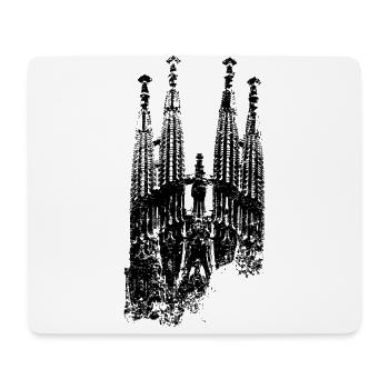 Barcelona Sagrada Familia Spanien I Love Barcelona - Mousepad (Querformat) - Weiß - Vorne