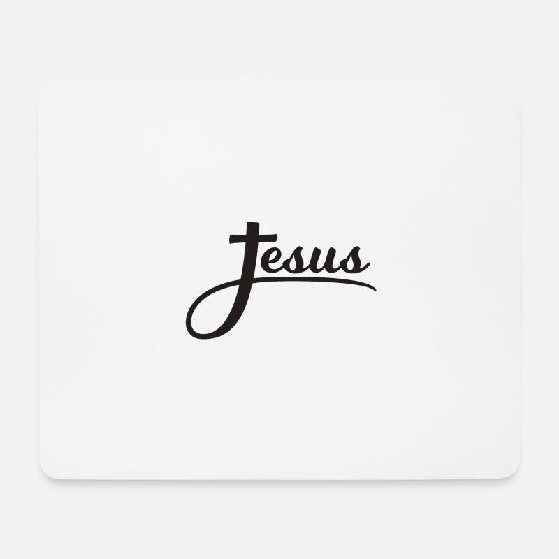 Jesus Christus Christliche Geschenkideen Gott - Mousepad (Querformat) - Weiß