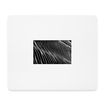 Zebra waves lines - Mouse Pad (horizontal) - white - Front