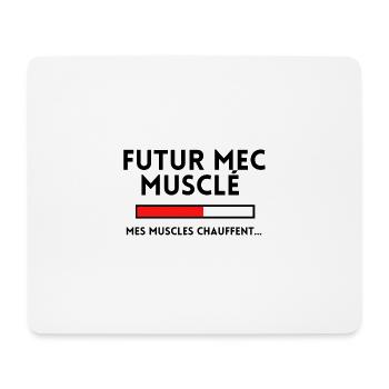 FUTUR MEC MUSCLÉ - Tapis de souris (format paysage) - blanc - Devant
