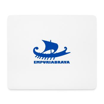 Ship Empuriabrava Font Blue - Mouse Pad (horizontal) - white - Front