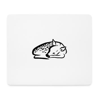 Fawn lying down - Mouse Pad (horizontal) - white - Front