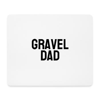 GRAVEL DAD Gravelbike - Mouse Pad (horizontal) - white - Front