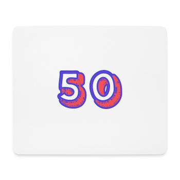 50. 50 YEARS. 50th ANNIVERSARY. 50TH ANNIVERSARY. - Mouse Pad (horizontal) - white - Front