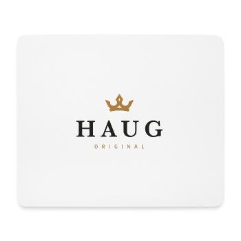 Logo original de la famille Haug - Tapis de souris (format paysage) - blanc - Devant