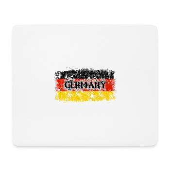 germany | deutschland | fahne flagge wm fussball - Mousepad (Querformat) - Weiß - Vorne