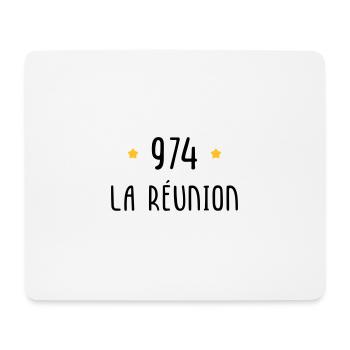 974 La Réunion - Tapis de souris (format paysage) - blanc - Devant