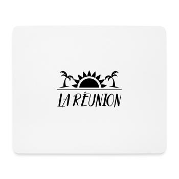 La Réunion 974 - Tapis de souris (format paysage) - blanc - Devant