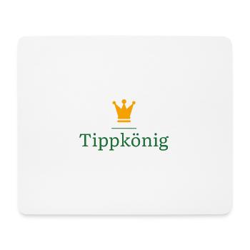 Tippkönig - Das Geschenk für den Tippspiel Sieger - Mousepad (Querformat) - Weiß - Vorne