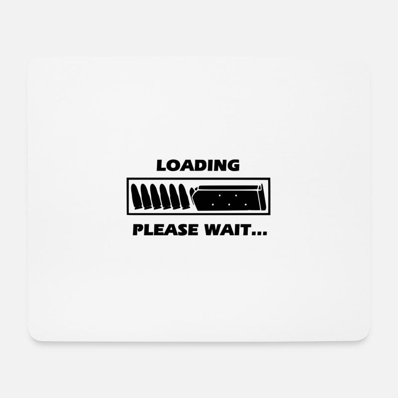Loading Gun Outlaw Streetwear - Mousepad (Querformat) - Weiß