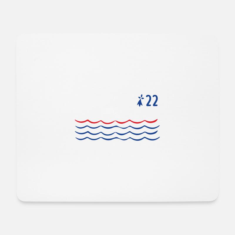 Bretagne 22 - Côtes d 'Armor - Mousepad (Querformat) - Weiß