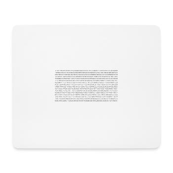 Pi with decimal places - Mouse Pad (horizontal) - white - Front