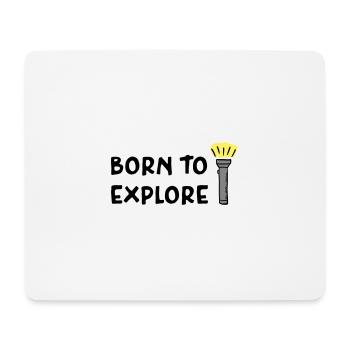 Urbex - Born to explore - Tapis de souris (format paysage) - blanc - Devant