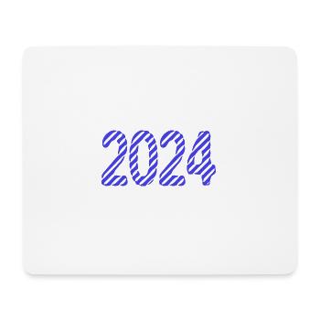 2024. HAPPY NEW YEAR. NEW YEAR'S EVE. NEW YEAR - Mouse Pad (horizontal) - white - Front