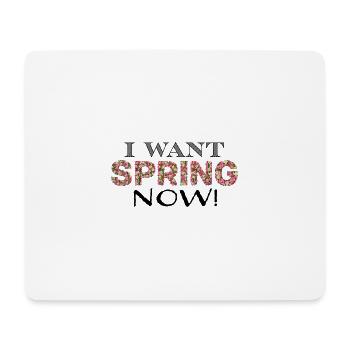 spring now sw - Mouse Pad (horizontal) - white - Front