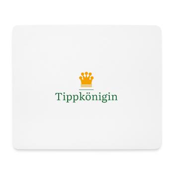 Tippkönigin - Geschenk für Tippspiel Gewinnerin - Mousepad (Querformat) - Weiß - Vorne