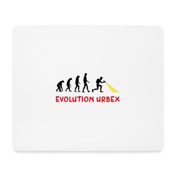 Evolution Urbex - Tapis de souris (format paysage) - blanc - Devant