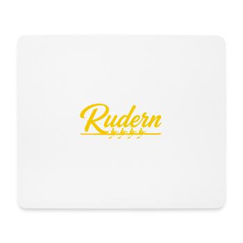 Rudern - Rennvierer - Ruderer - Ruderin - Regatta - Mousepad (Querformat) - Weiß - Vorne