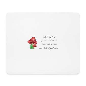 Glückspilz - Mousepad (Querformat) - Weiß - Vorne
