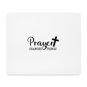 Changements de prière - Tapis de souris (format paysage) - blanc - Devant