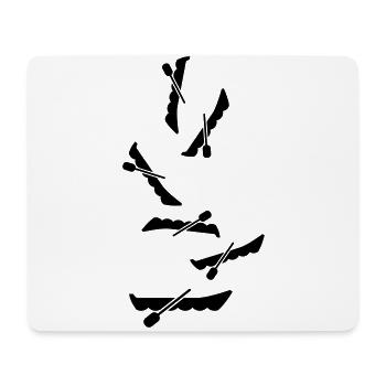Silhouette du symbole de botte - Tapis de souris (format paysage) - blanc - Devant
