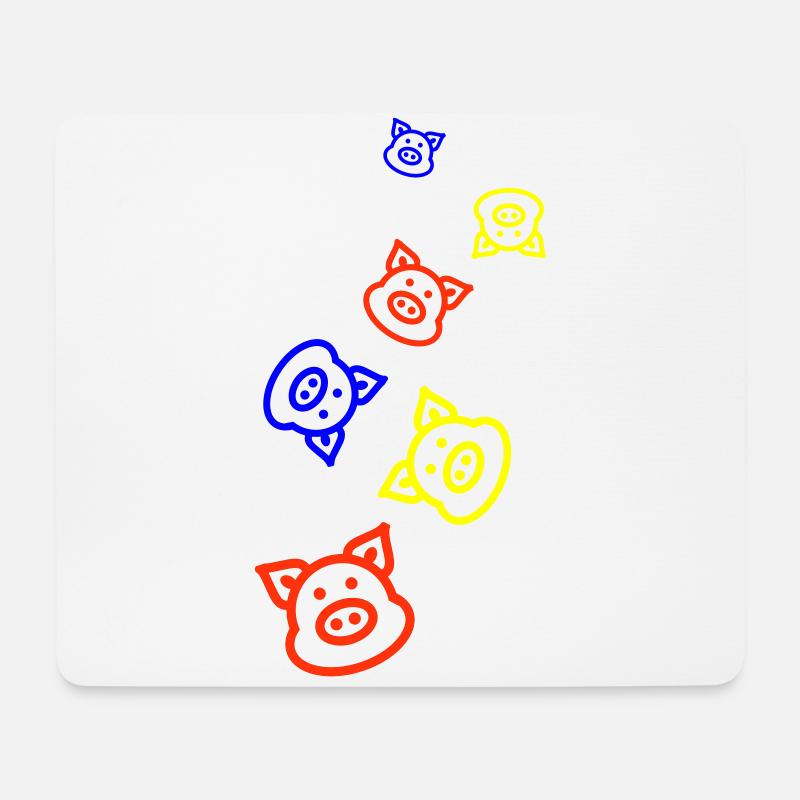 Schwein Tier - Mousepad (Querformat) - Weiß