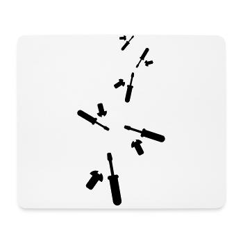 Icône du tournevis - Tapis de souris (format paysage) - blanc - Devant