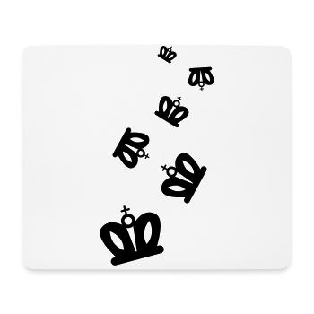 Couronne - Tapis de souris (format paysage) - blanc - Devant
