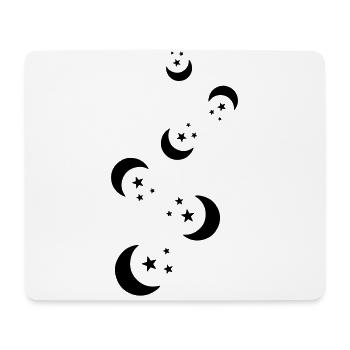 Moon icon icon - Mouse Pad (horizontal) - white - Front