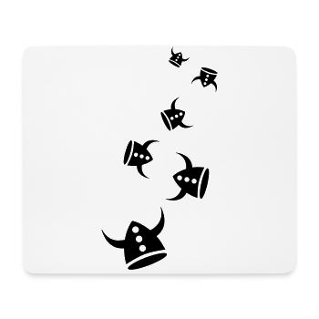 Viking Helmet - Mouse Pad (horizontal) - white - Front