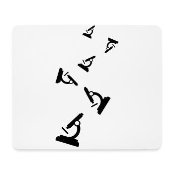 Icône de microscope - Tapis de souris (format paysage) - blanc - Devant