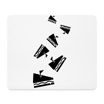 Käse Symbol Cheese - Mousepad (Querformat) - Weiß - Vorne