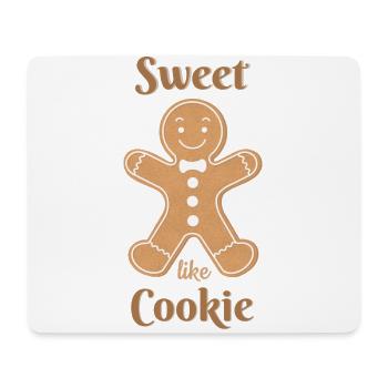 Sweet like cookie - Lebkuchen Männchen - Mousepad (Querformat) - Weiß - Vorne