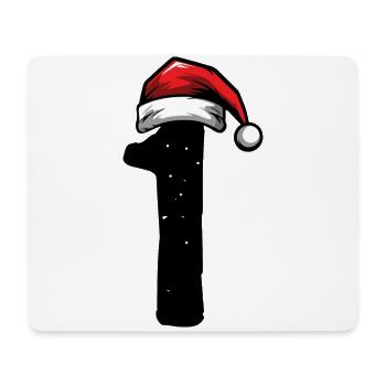 1 numéro de Noël - Tapis de souris (format paysage) - blanc - Devant