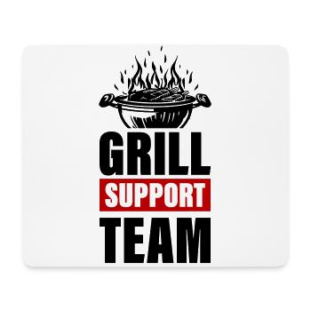 Grill Support Team Grillen - Mousepad (Querformat) - Weiß - Vorne