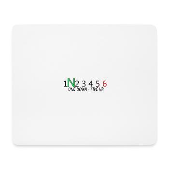 ONEdownFIVEup - Mouse Pad (horizontal) - white - Front