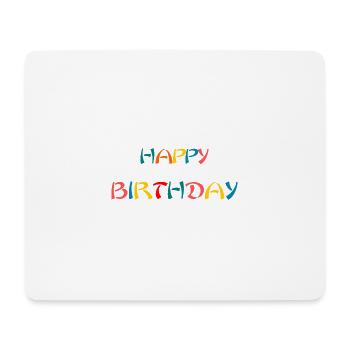 ALLES GUTE ZUM GEBURTSTAG. ALLES GUTE ZUM GEBURTSTAG. JAHRESTAG. - Mousepad (Querformat) - Weiß - Vorne