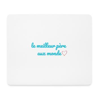 le meilleur père aux monde - Tapis de souris (format paysage) - blanc - Devant