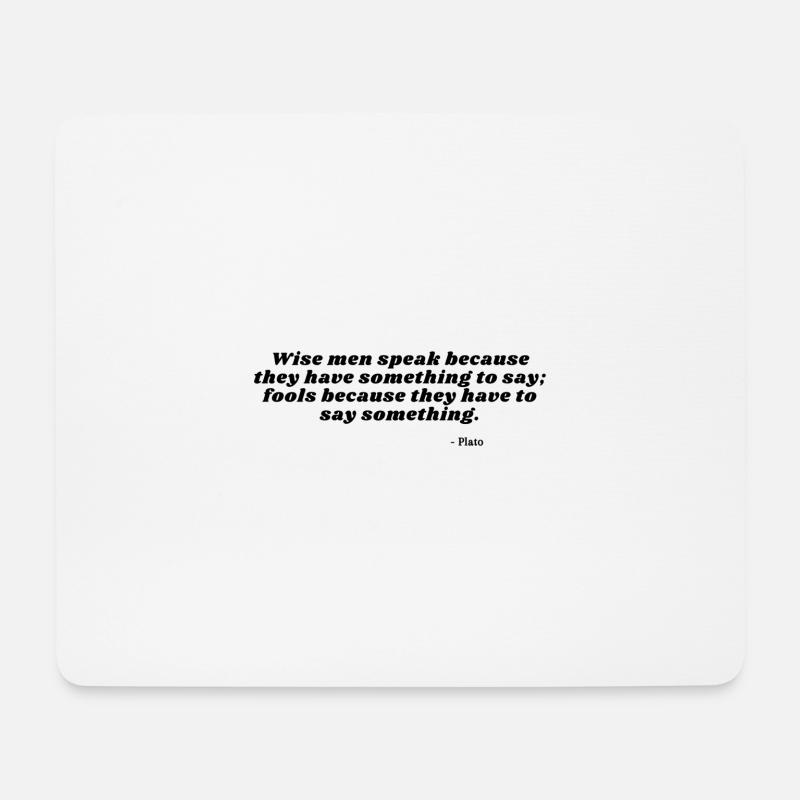 Weise Männer & Narren - Mousepad (Querformat) - Weiß