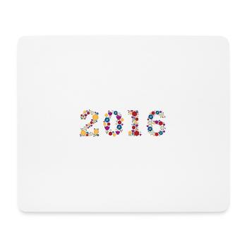 Fleurs 2016 - Tapis de souris (format paysage) - blanc - Devant
