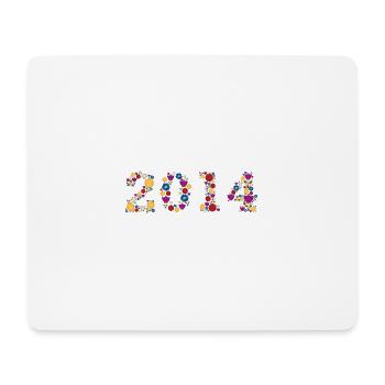 Fleurs 2014 - Tapis de souris (format paysage) - blanc - Devant