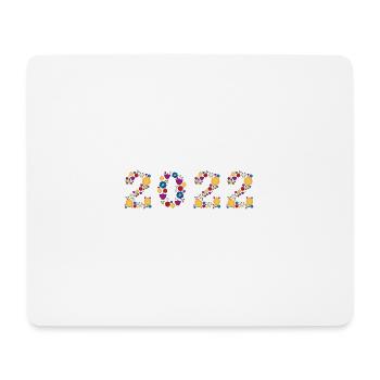 Fleurs 2022 - Tapis de souris (format paysage) - blanc - Devant
