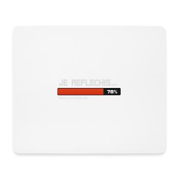 Ich dachte, warten, bitte warten - Mousepad (Querformat) - Weiß - Vorne