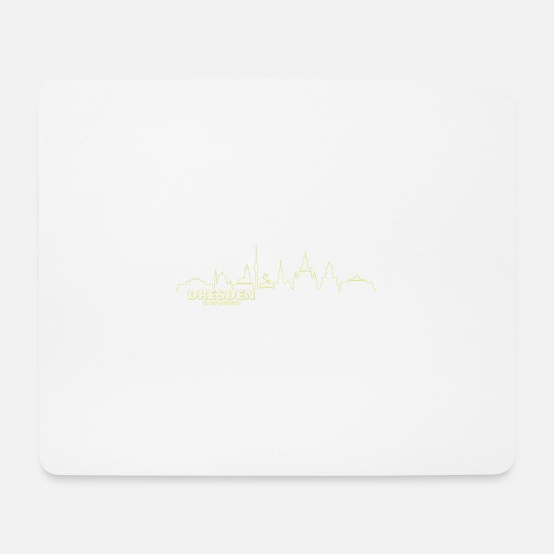 Dresden - Mousepad (Querformat) - Weiß