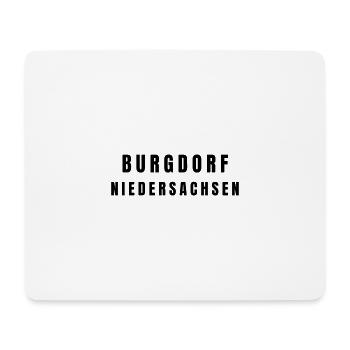 Burgdorf, Lower Saxony - Mouse Pad (horizontal) - white - Front