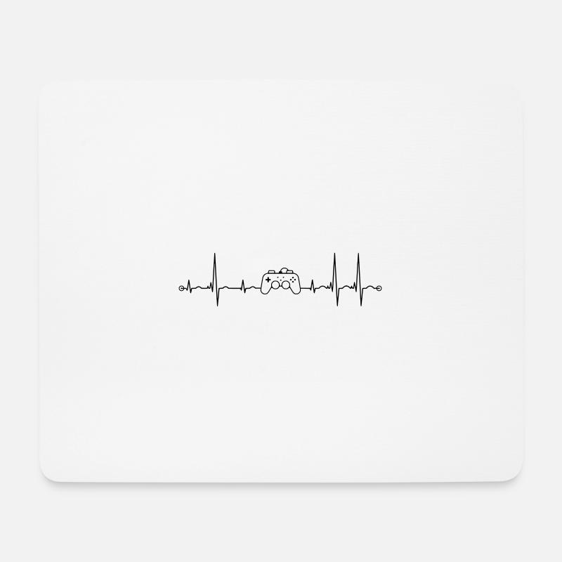 ekg controller Puls - Mousepad (Querformat) - Weiß