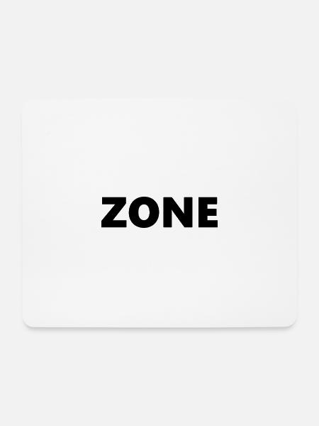 Zone - Mousepad (Querformat) - Weiß