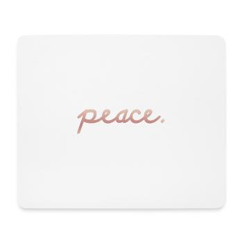 peace. - Mousepad (Querformat) - Weiß - Vorne