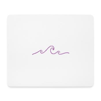 Waves - Mouse Pad (horizontal) - white - Front