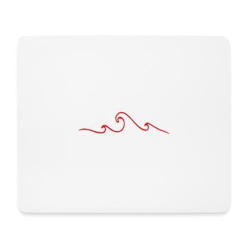 waves - Mouse Pad (horizontal) - white - Front